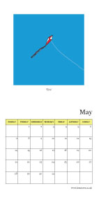 2012 calendar - May - 'Kite' � Ben Rowe 2011/12